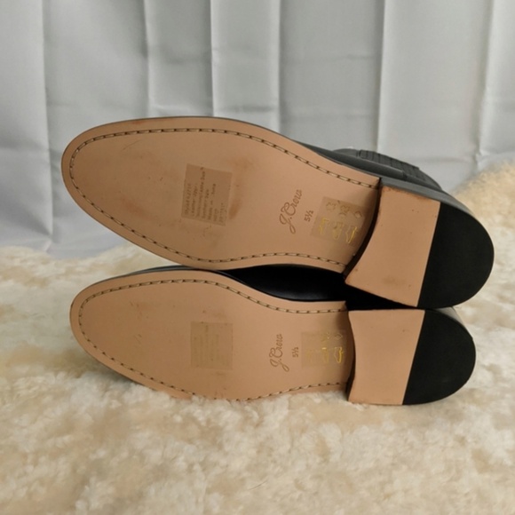 J.Crew Sherpa-lined Chelsea Leather Boots 5.5 NEW - Picture 4 of 8